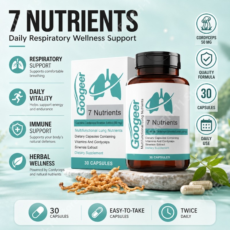 Herbal Wellness Supplement - Капсулы с экстрактом кордицепса синенсис, травяная