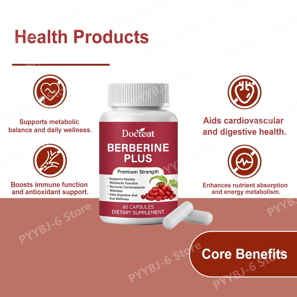 Берберин Плюс: 60 капсул, прем – обзор и цена Herbal Wellness Supplement