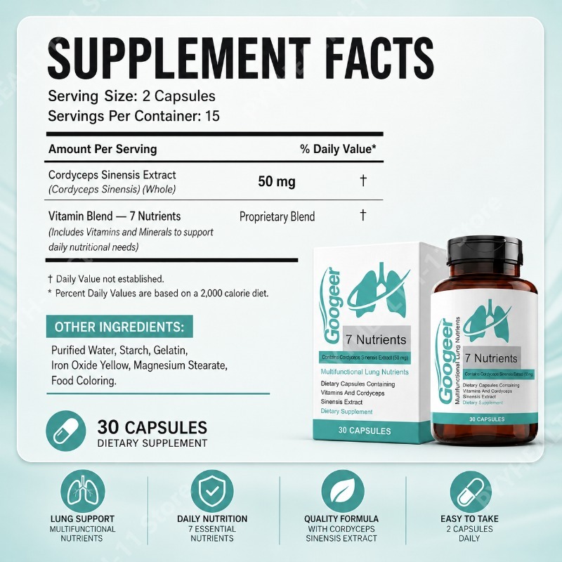 Капсулы с экстрактом кордицепс – обзор и цена Herbal Wellness Supplement