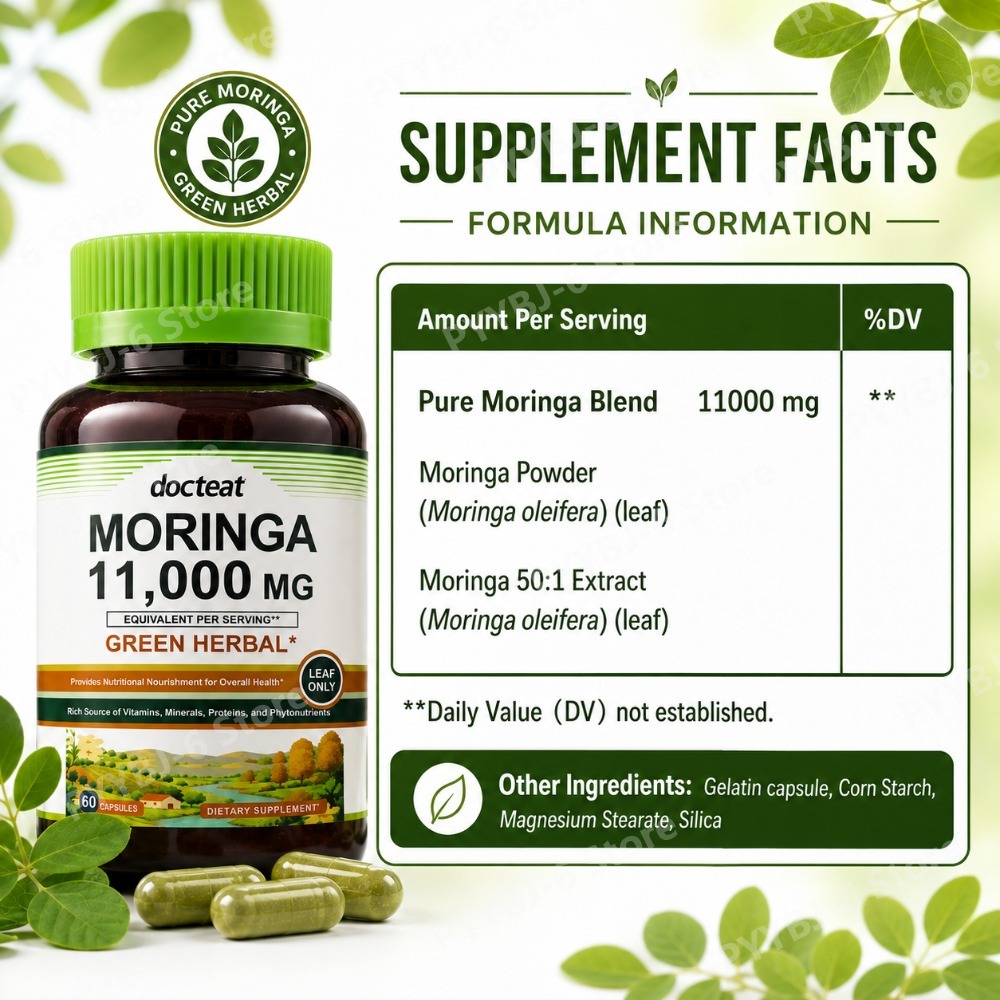 Моринга 11000 мг, зеленая трав – обзор и цена Green Herbal Wellness